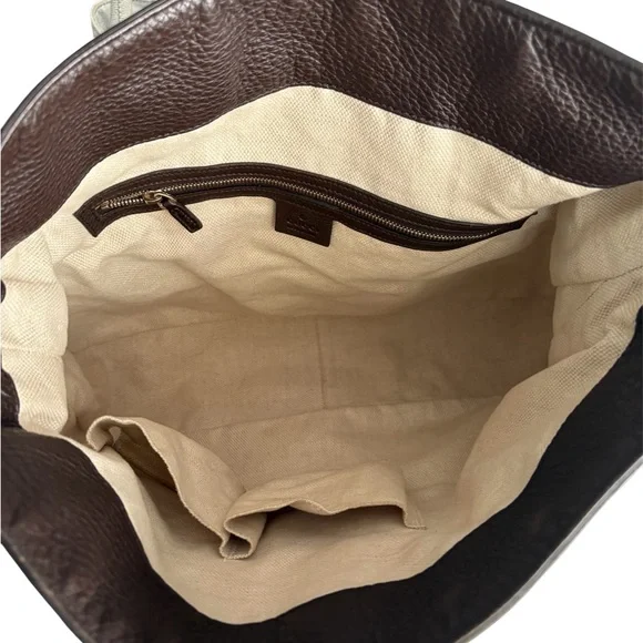Gucci Canvas Diana Satchel with Bamboo Detail